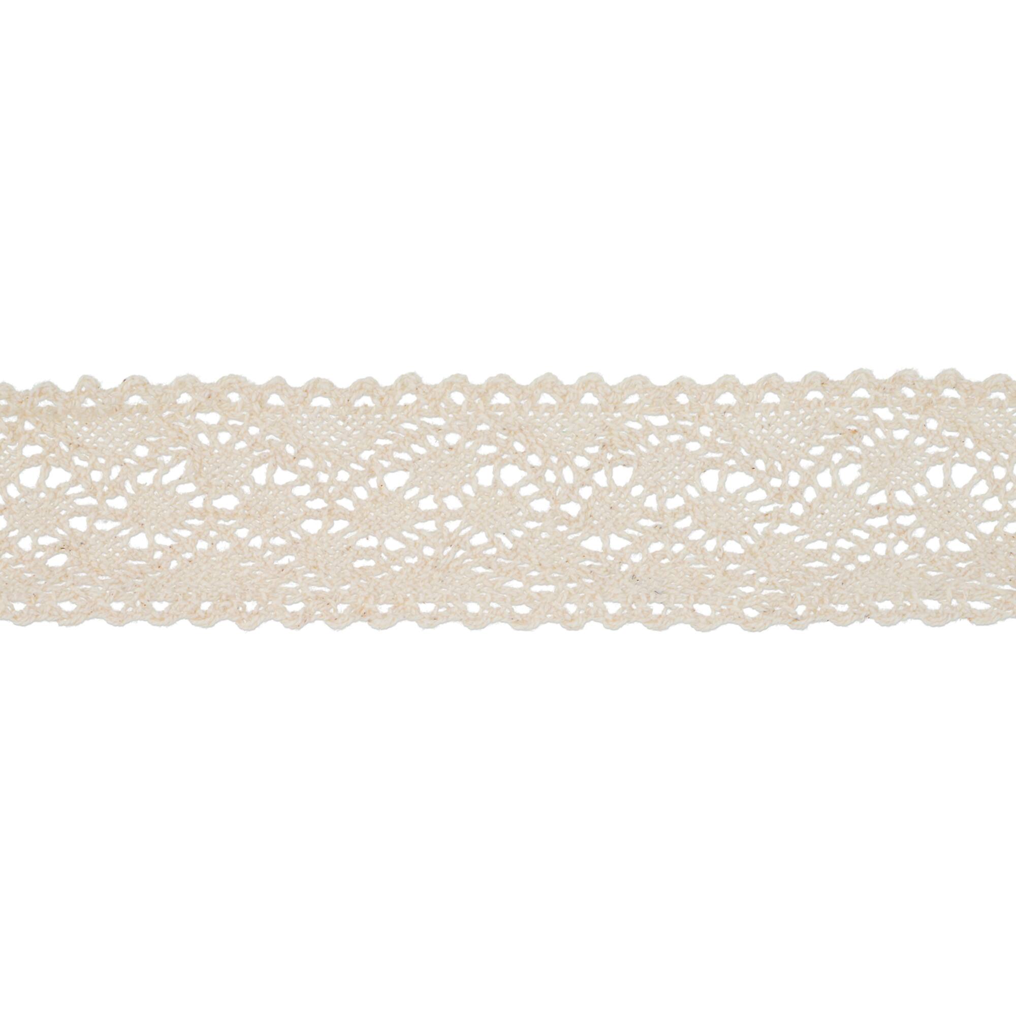 1.7" Scalloped Ivory Crochet Lace Trim by Celebrate It®